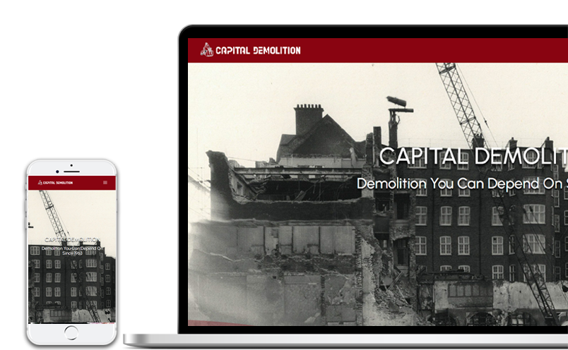 capital Demolition website design capital Demolition website design